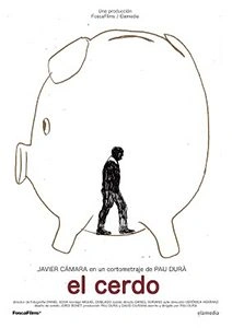 Ilustración de personaje pequeño junto a una figura grande